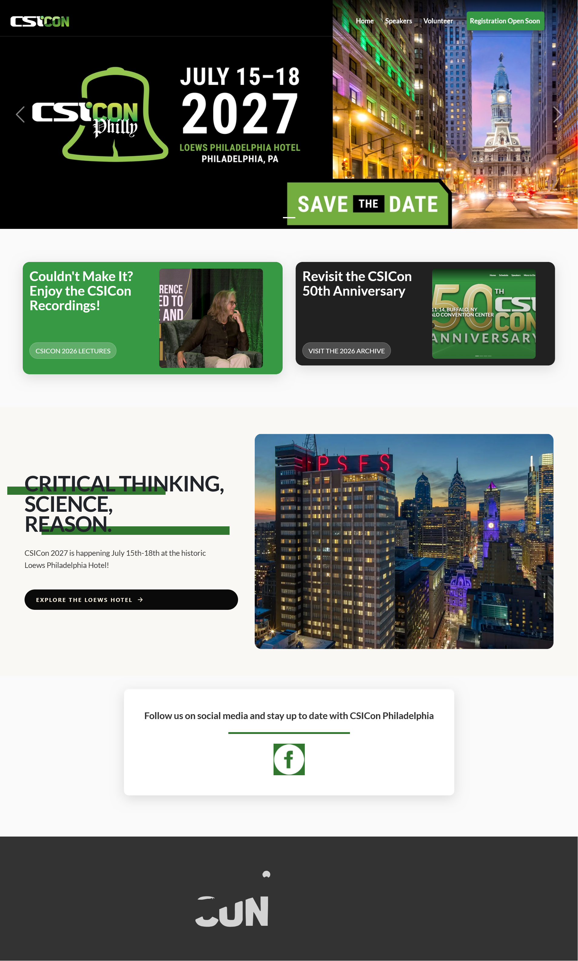 CSI Conference landing page